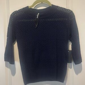 NWT Naadam Short Sleeve Sweater.  100% Cashmere